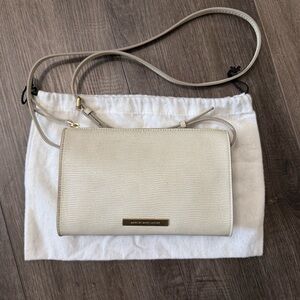 Marc by Marc Jacobs leather Cream crossbody bag with a textured finish NWOT